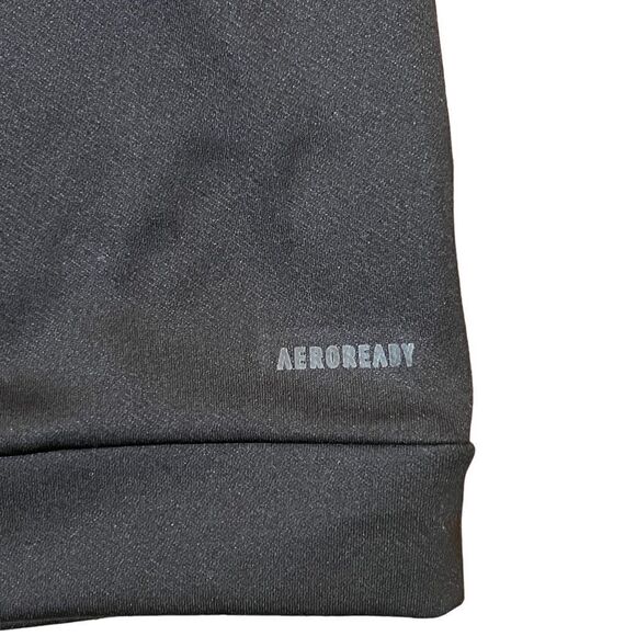 Adidas Boys Aeroready Hooded Zippered Jacket Gray Black Red XL 18-20 NWT - Picture 4 of 8